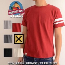 เสื้อยืด MOMOTARO JEANS รุ่น MT301 มีป้ายชายเสื้อ และสกรีนที่คอ ด้านหลังไม่มีลาย ตามของแท้เป๊ะๆ